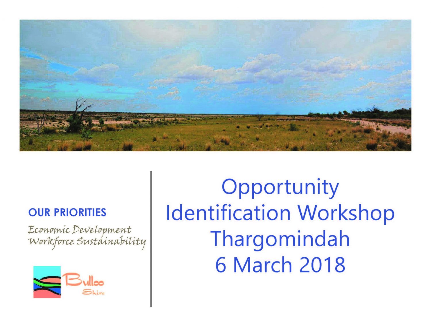 Opportunity Identification Workshop Title Page